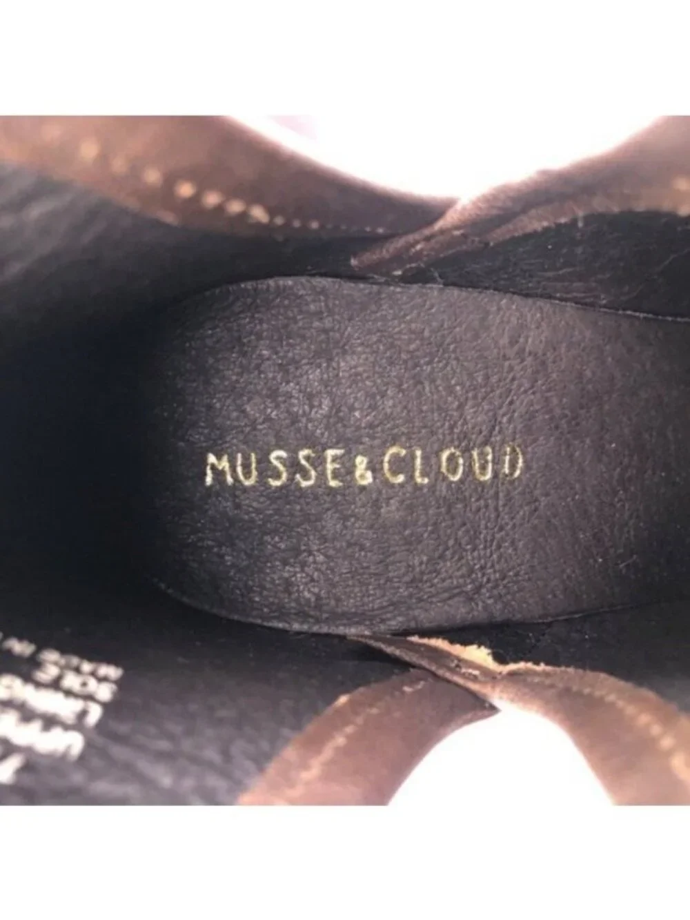 Musse & Cloud Ashila Brown Leather Ankle Boots 7